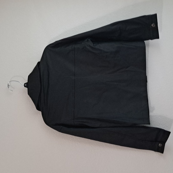 GB Girls Coated Button Front Double Pocket Shirt Jacket - Picture 4 of 4